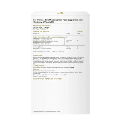 PROVEN 女性專用益生菌 + 蔓越莓30粒 雙歧桿菌 (平行進口貨 ）