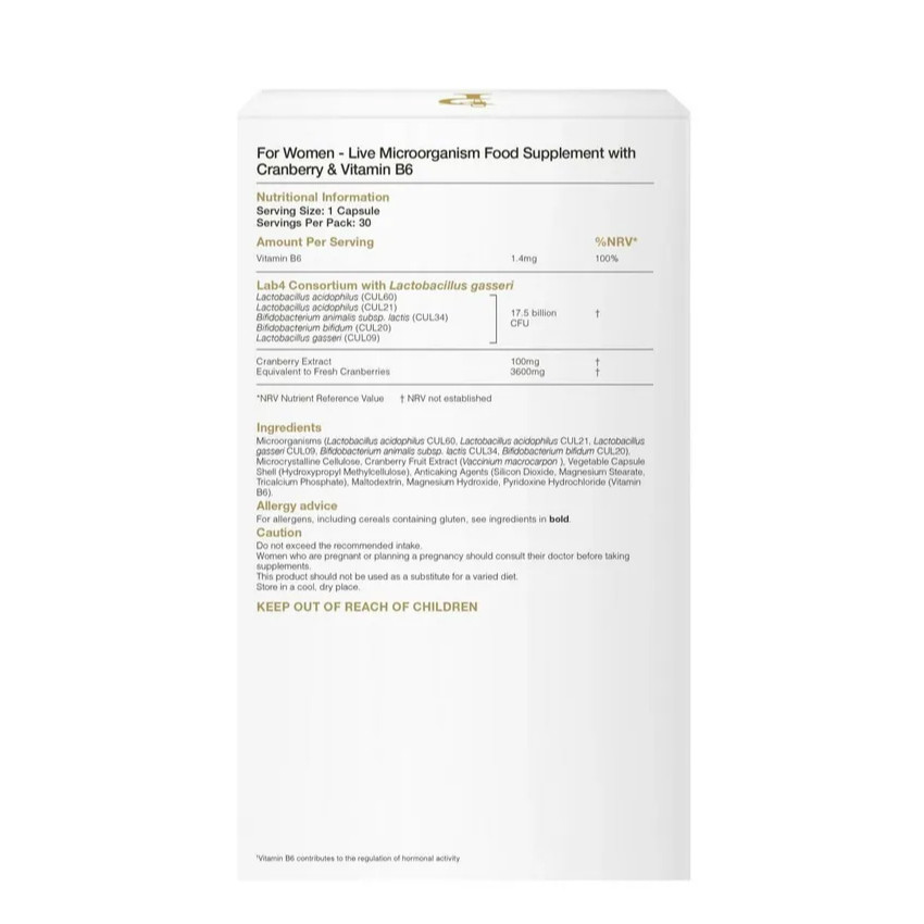 PROVEN 女性專用益生菌 + 蔓越莓30粒 雙歧桿菌 (平行進口貨 ）