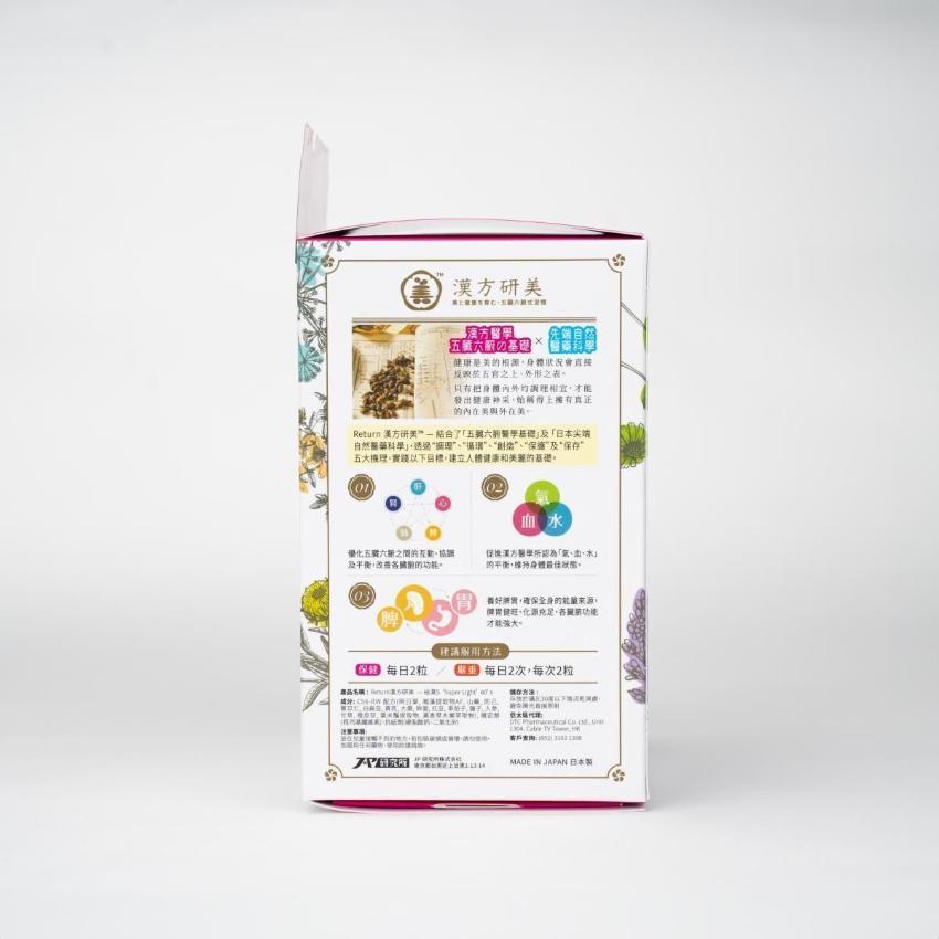 Return 回本 漢方研美祛濕S 60粒 香港行貨