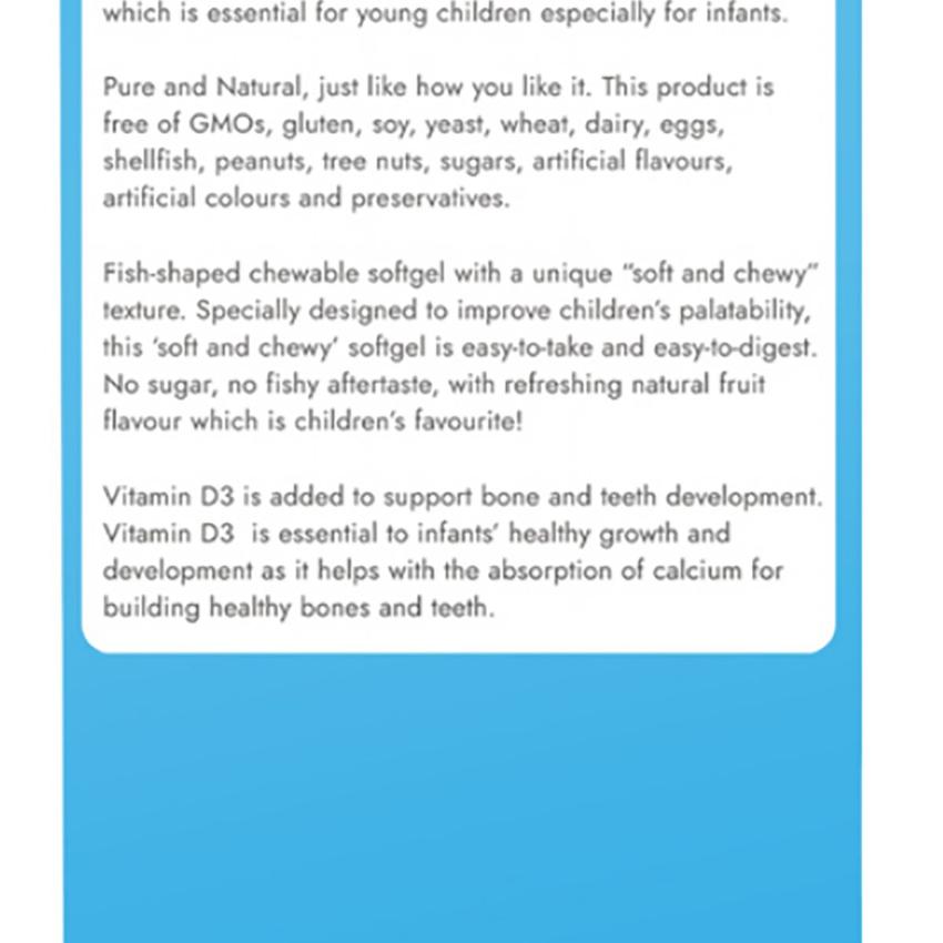 Holdbody 兒童DHA(特選深海魚油) 60粒 香港行貨