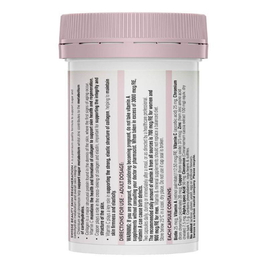 Swisse Beauty二代升級版金裝抗糖煥膚片 60粒【平行進口】