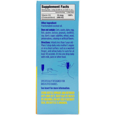 Ddrops - 嬰兒維他命D3滴劑 2.5毫升 嬰兒維生素