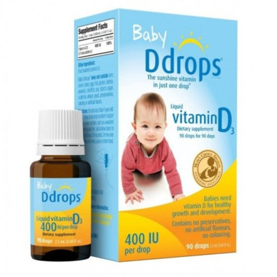 Ddrops - 嬰兒維他命D3滴劑 2.5毫升 嬰兒維生素
