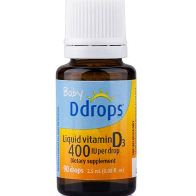 Ddrops - 嬰兒維他命D3滴劑 2.5毫升 嬰兒維生素