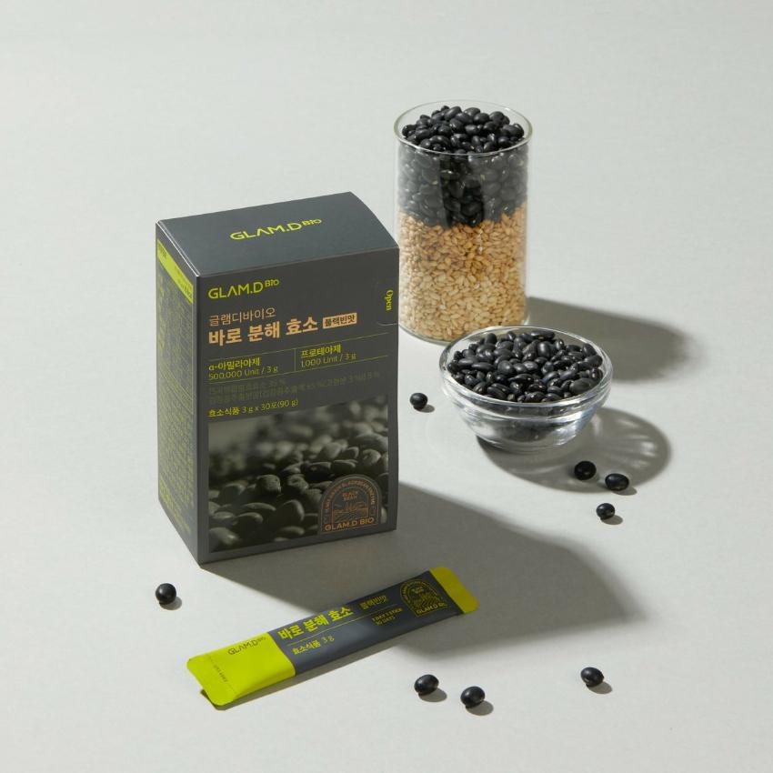 GLAM.D - 極速分解酵素 (黑豆味) （3gx30包）[平行進口]