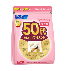 FANCL 50代女性綜合營養維他命礦物質補充丸 (30小包) [平行進口]