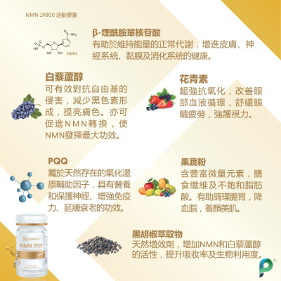 AIDEVI【全新星級】 NMN19800+ 逆齡膠囊  美國NMN 逆齡美肌NMN 60粒