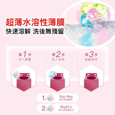 Kirio - 全效洗衣膠囊  56個 洗衣香珠 洗衣球 溫和低刺激配方 洗衣凝珠 殺菌除蟎99.99% #除臭留香