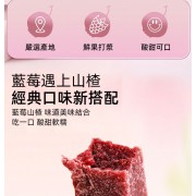 山楂王-藍莓山楂條 260g 山楂條 即食山楂 藍莓條 山楂餅【無添加】【無防腐劑】開罐即食