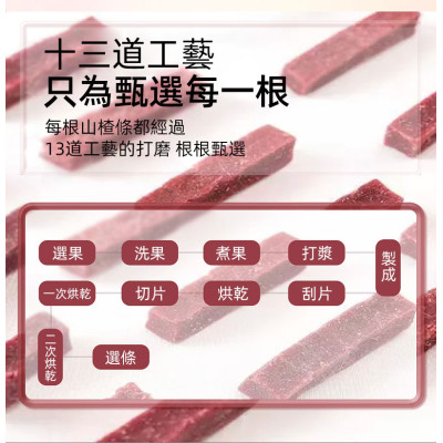 山楂王-桑椹山楂條260g 山楂餅 山楂卷  桑葚零食 山楂零食 桑葚條 大罐裝【無添加無防腐劑】開罐即食