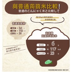 蒟蒻纖 - 烘乾高蛋白蒟蒻米 純素食烘乾蒟蒻米 100g【高蛋白 超低卡】魔芋米 適合低醣飲食 低脂肪 低糖 低碳水化合物 無添加 即食蒟蒻米