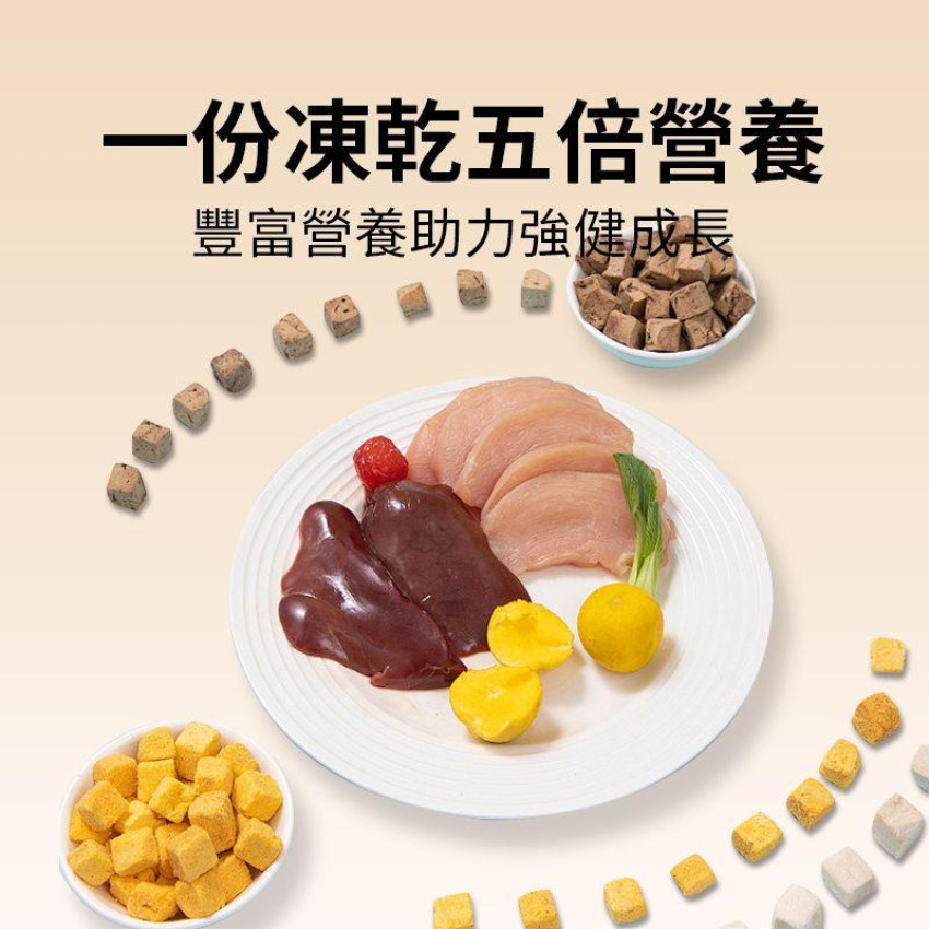 寵物凍乾雜錦零食 120g 貓犬零食 拌貓糧 拌狗糧 凍乾零食 毛孩零食 寵物零食 凍乾鷄肉 凍乾牛肝 凍乾蛋黃 混合三拼桶貓小食 狗小食 毛孩訓練聽話獎勵零食 EXP:10/2025
