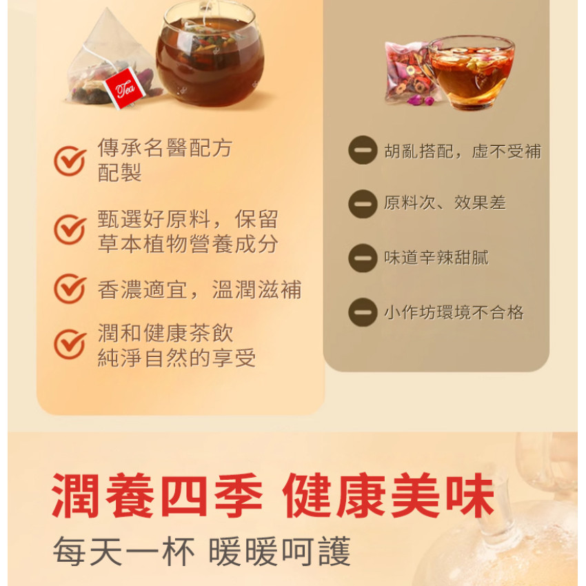 黃芪薑棗養顏茶 10g*20包 薑棗茶 養顏茶 紅糖姜棗茶 補氣血茶包 養生茶 三角茶包 暖宮補氣 安眠養顏