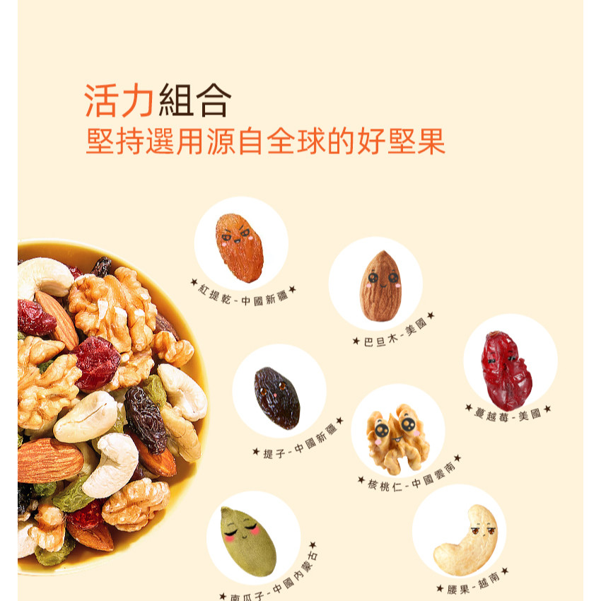 雜錦果仁 活力堅果 6+專研配方 什錦果仁含提子乾 綜合堅果【香港行貨】