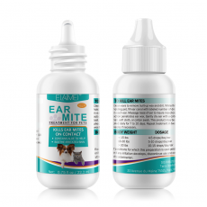 ELAIMEI - 寵物洗耳液  耳蟎油 寵物耳仔清潔液 滴耳液 貓咪寵物耳垢潔耳液  狗狗耳朵清潔液 平行進口 寵物通用