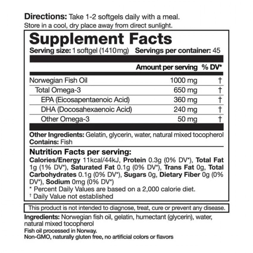 樂怡善 深海魚油 45粒
