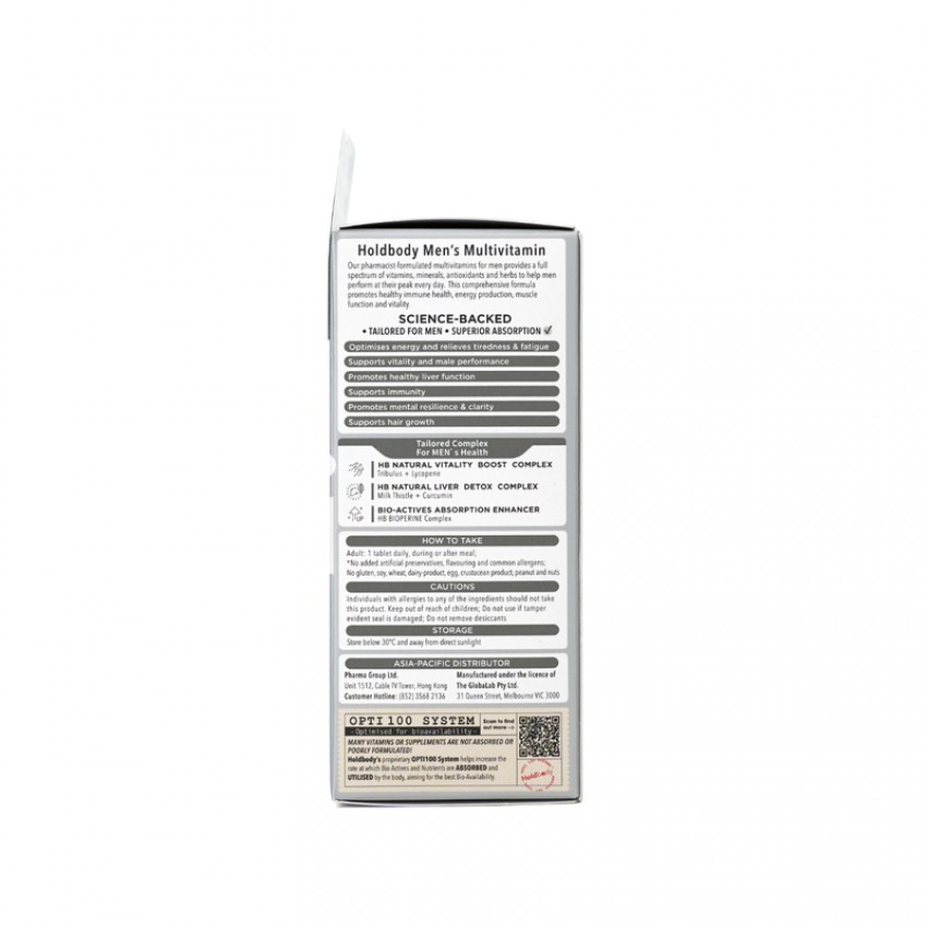 Holdbody 活性男士綜合維他命 30粒