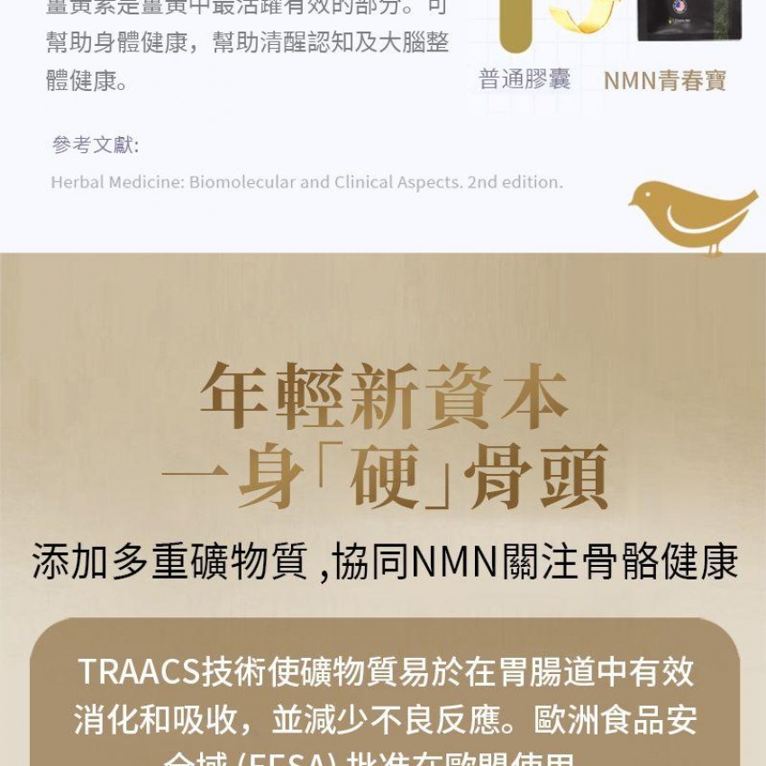 美國製造 NMN 青春寳 NAD+補充劑 逆齡美肌NMN 抗衰老 naturitious COMPLEX  150粒(5粒x30包)